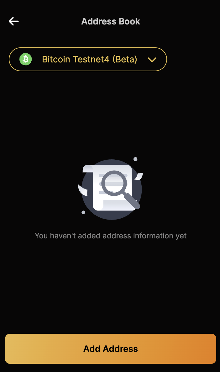 Open the network selector